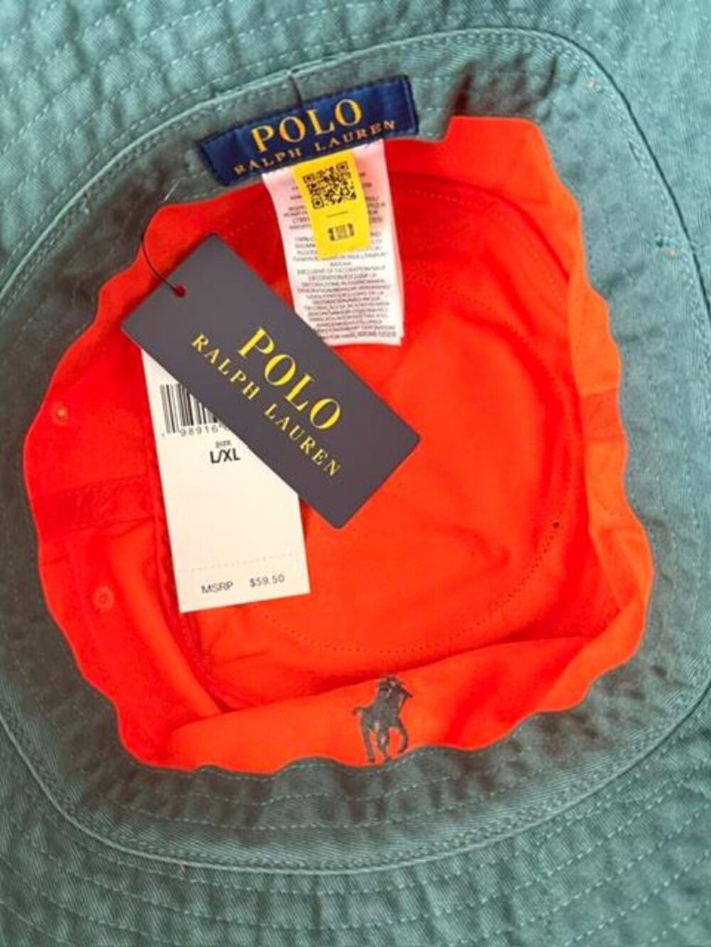 NWT POLO RALPH LAUREN 1 OF 1 SPORTSMAN EXPEDITION SHOTGUN SHELL BUCKET HAT L/XL - Picture 10 of 11